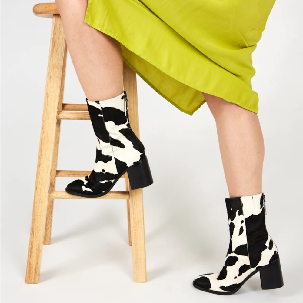 INTENTIONALLY BLANK Cowprint Boots